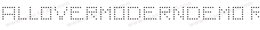 ALLOVERMODERNDEMO Regular字体转换